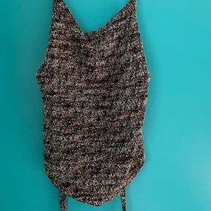 Vintage Tie-Back Crop Top